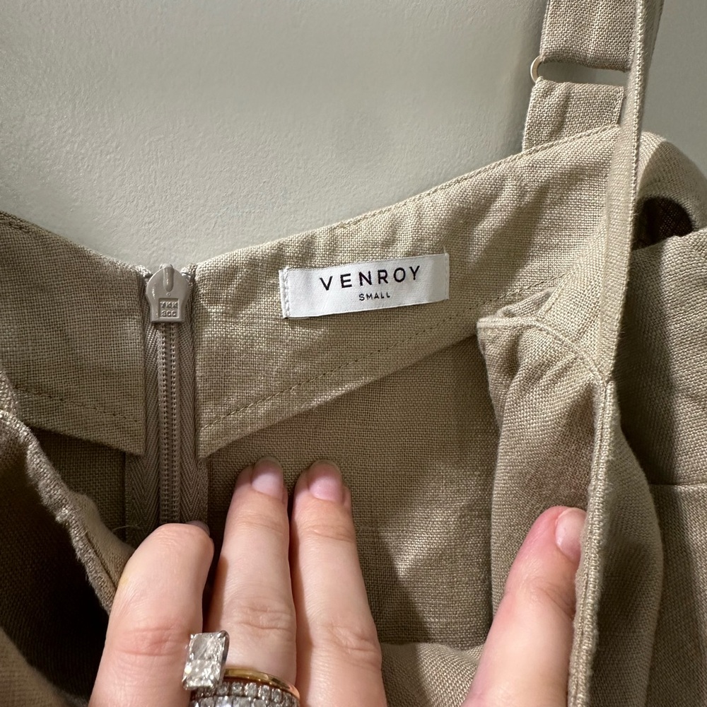 Venroy Beige Sleeveless Top